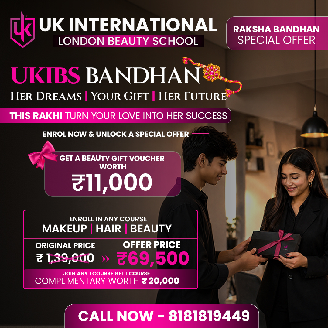 Raksha Bandhan Special Offer - Beauty Gift Voucher worth Rs.11,000, courses at offer price, complimentary course worth Rs.20,000