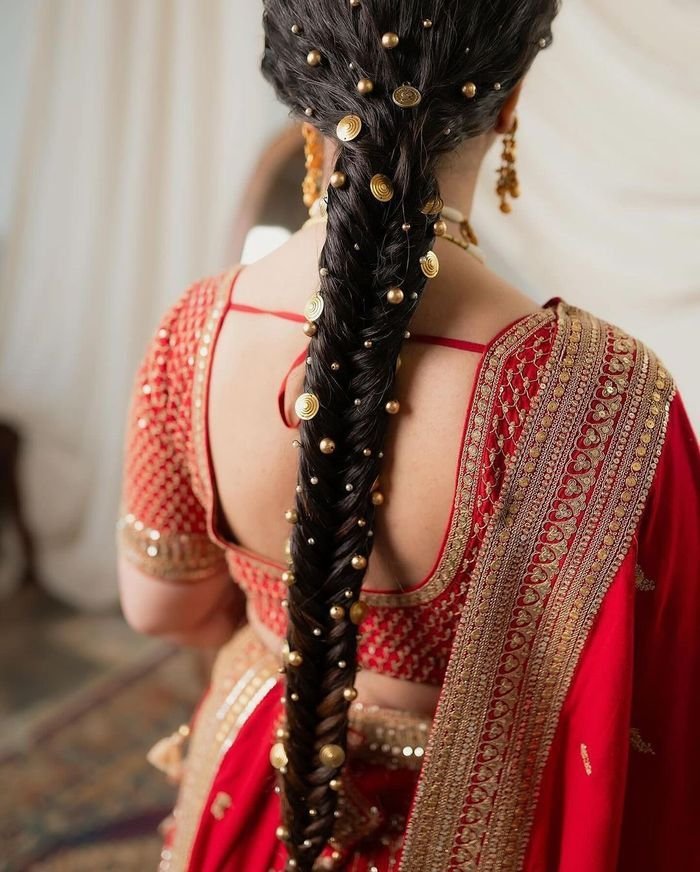 Braid with Pearl Bridal Hairstyle