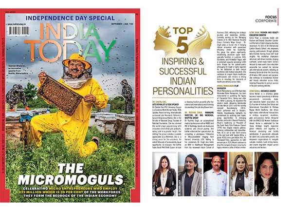 India Today Magazine Names Uzma Khan in Top 5 Personalities 2025