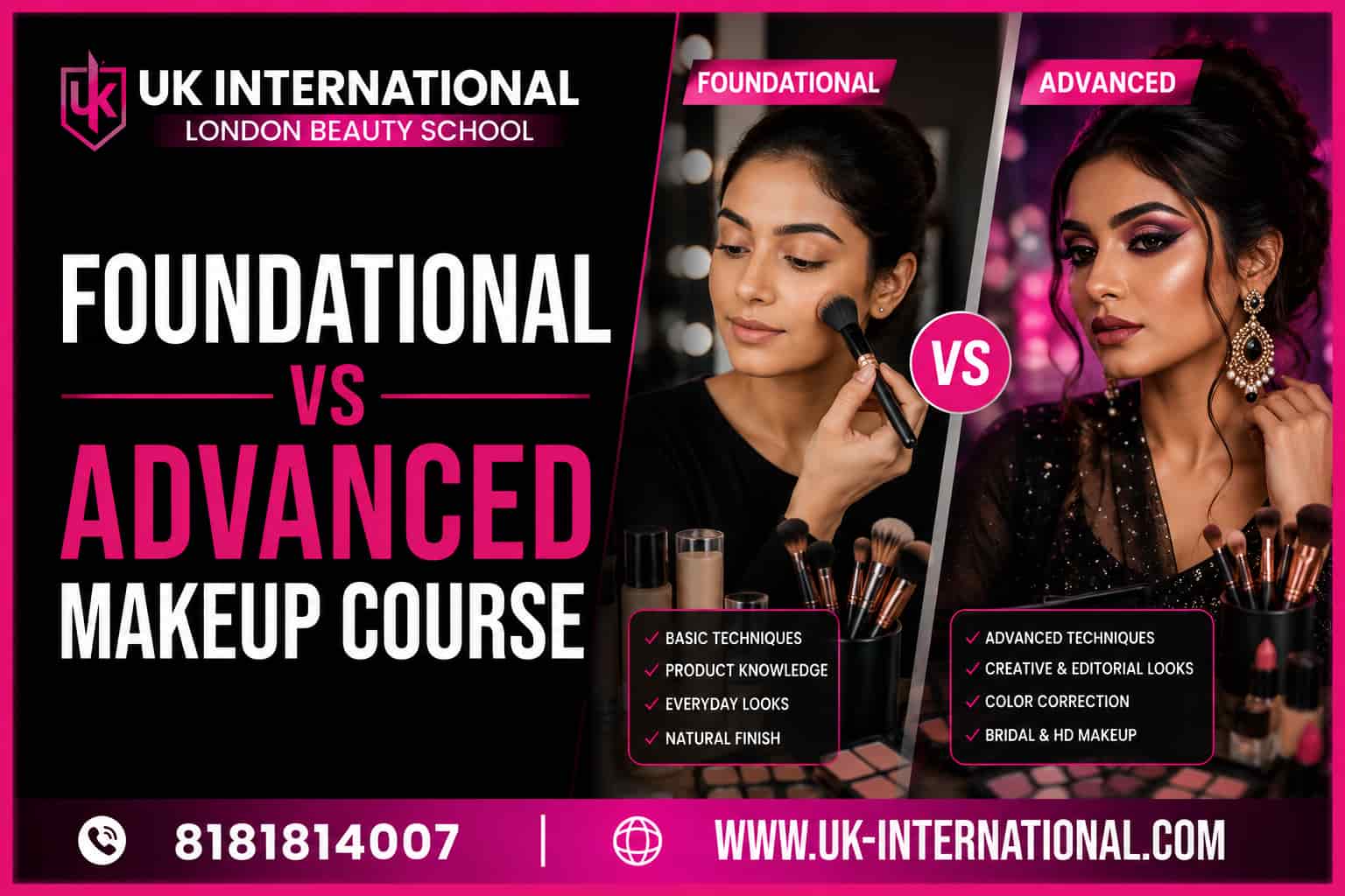 Foundational vs Advanced Makeup Course: Which One Should You Join First?